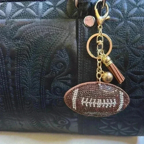 Bag Charms Football Keychain/Bag Charm New - Picture 1 of 5